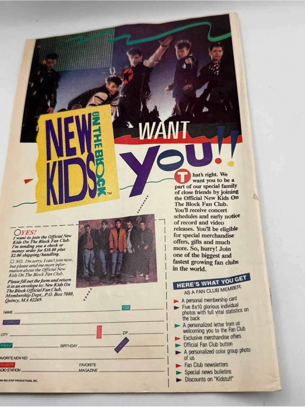 New Kids on the Block (NKOTB) Book and Comic Book Collectible Set of 8 Ephemera